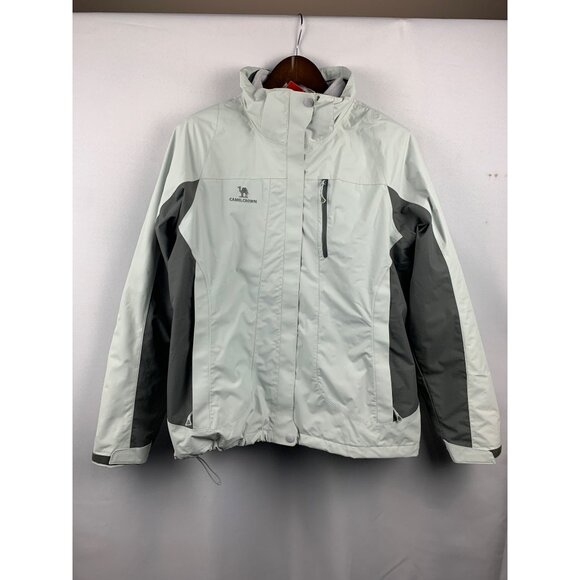 Women’s NWT Camel Crown Gray 3 in 1 Outdoor Jacket Size L - Picture 1 of 16